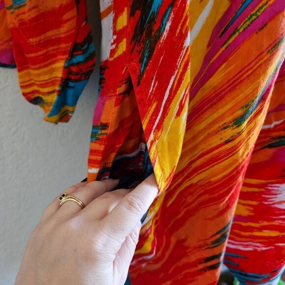 Natori Long Sleeved Kaftan Dress - Picture 5 of 8